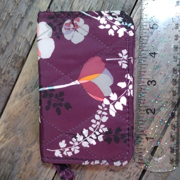 Rare Vera Bradley Pressed Flowers Ultra Light RFID Small Bilfold Wallet RARE EUC - Picture 5 of 11